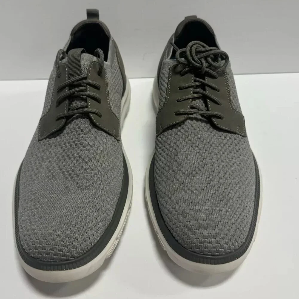 Dockers Mens Fielding Lace-Up Oxford Gray Size 10 M